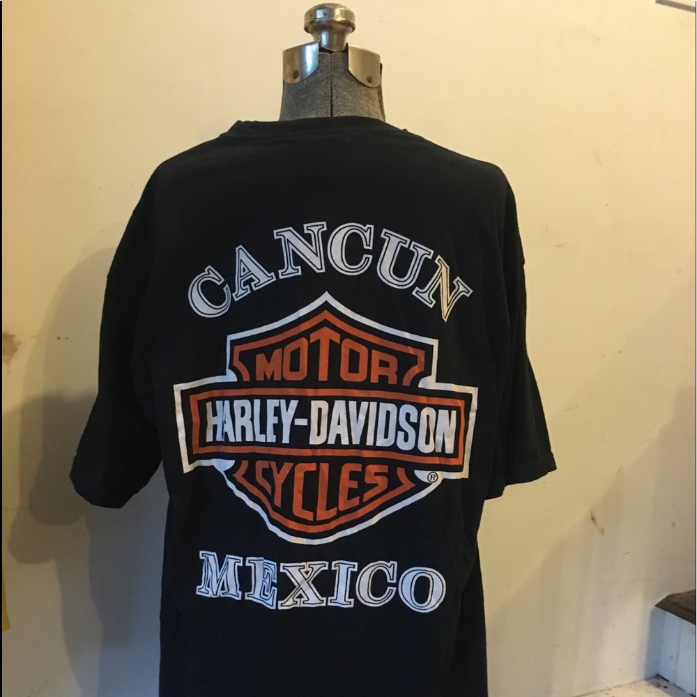 Cancun Mexico Harley Davidson Shirt